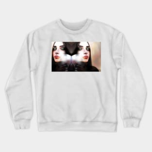 Digital Lady (Psychedelic with Life). Crewneck Sweatshirt